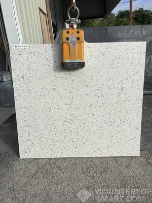 Full image of Playa Beige Glass Terrazzo countertop slab
